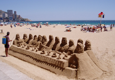 The 12 Disciples
Sand sculpture in Benidorm
