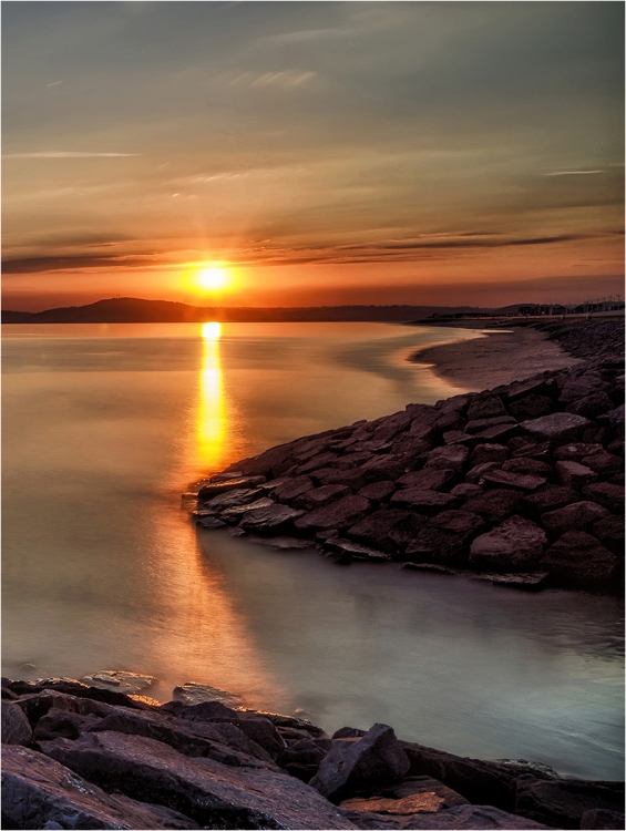 Aberavon Sunset
Scored 17 (print), open category.
Pentax K-5IIs. 19mm, f/11, 64sec, ISO 100, tripod, filters (including ND grads and "big stopper" 10 stop ND).
